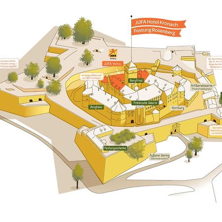 Jufa Hotel Kronach - Festung Rosenberg ภายนอก รูปภาพ